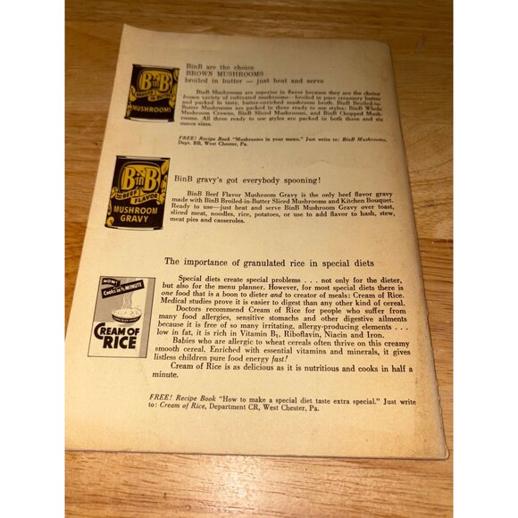 Vintage 1962 Kitchen Bouquet Recipe Booklet "Cooking With Inspiration" Book - Picture 2 of 8